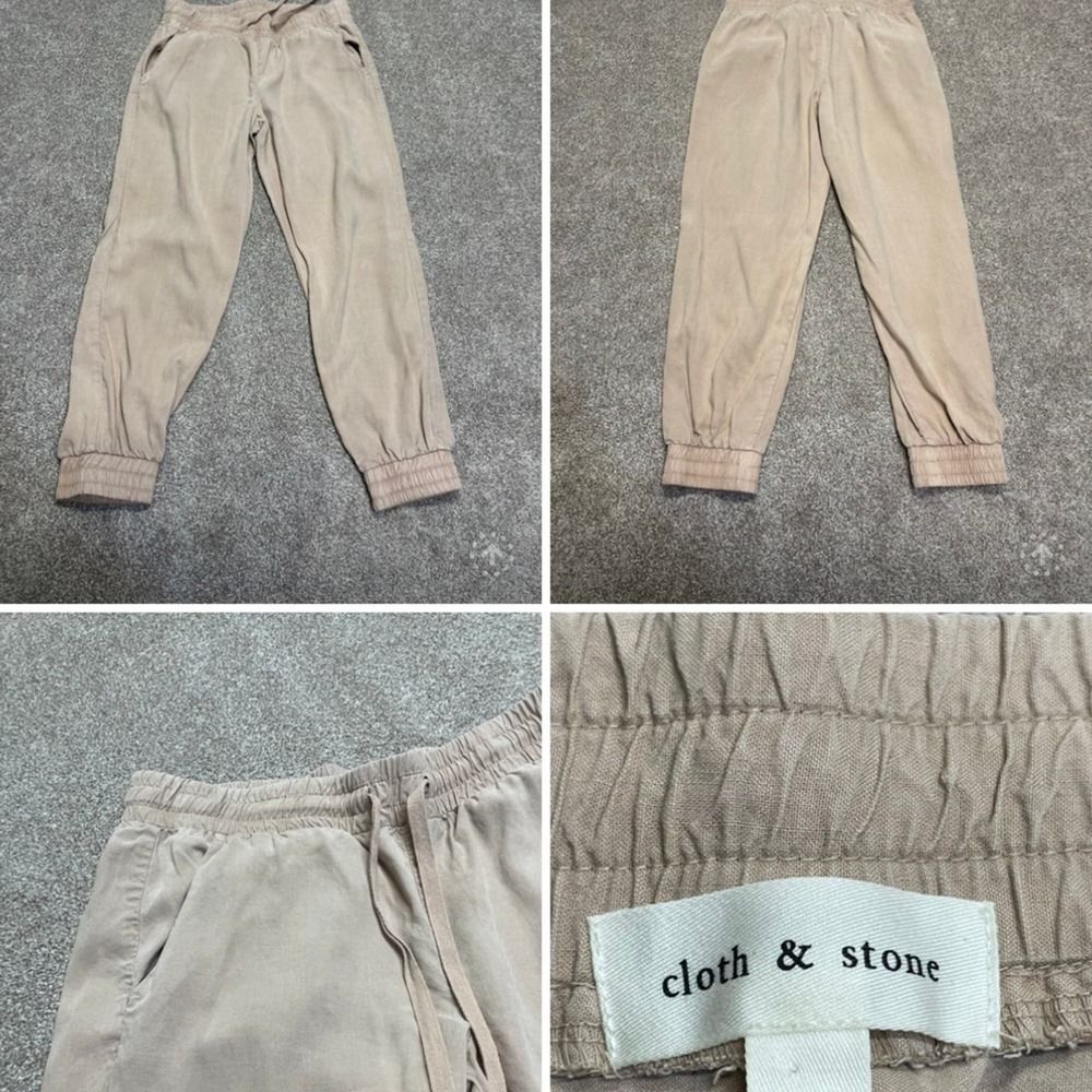 Anthropology Cloth & stone womens pull on joggers sz small tencel Lyocell